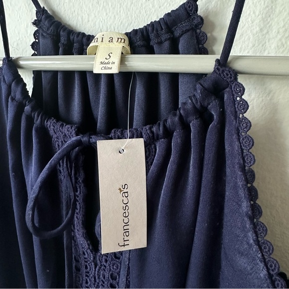 Francesca’s // Miami Navy adjustable Halter neck dress Size S NWT - Picture 3 of 8